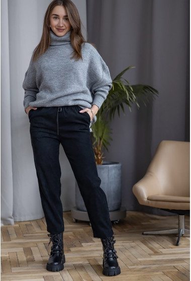 Черные брюки джоггеры. Maritel. Изображенние 2