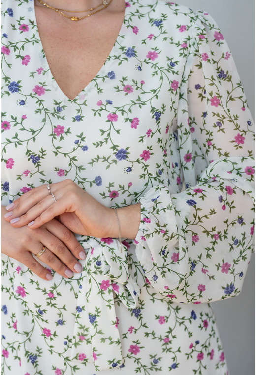 Біла довга шифонова сукня. Maritel. Зображення 3 Біла довга шифонова сукня. Maritel. Зображення 3