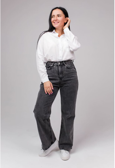 Серые джинсы с клешем. Maritel. Изображенние 8