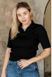 Чорна футболка поло косичка —  495503. Maritel Чорна футболка поло косичка —  495503. Maritel
