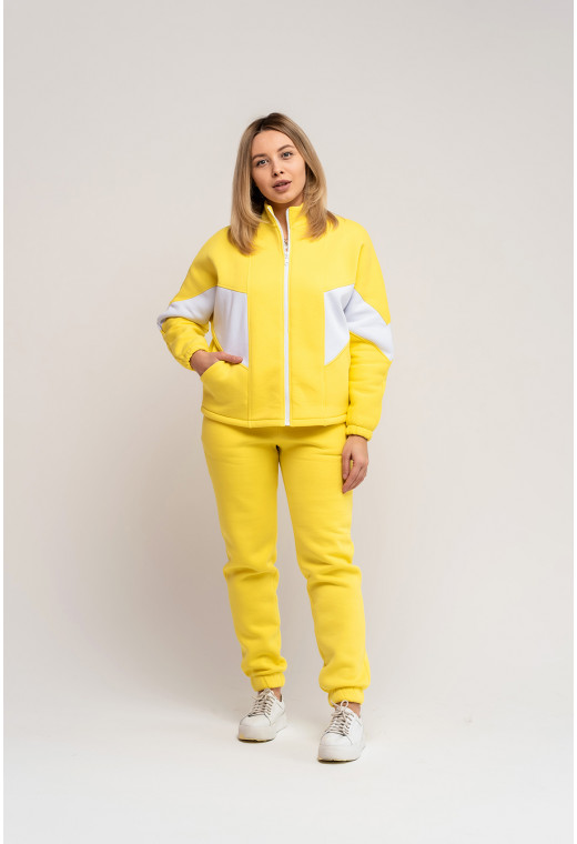 Желтый костюм футер на молнии — 755634. Maritel. Изображенние 2 Желтый костюм футер на молнии — 755634. Maritel. Изображенние 2