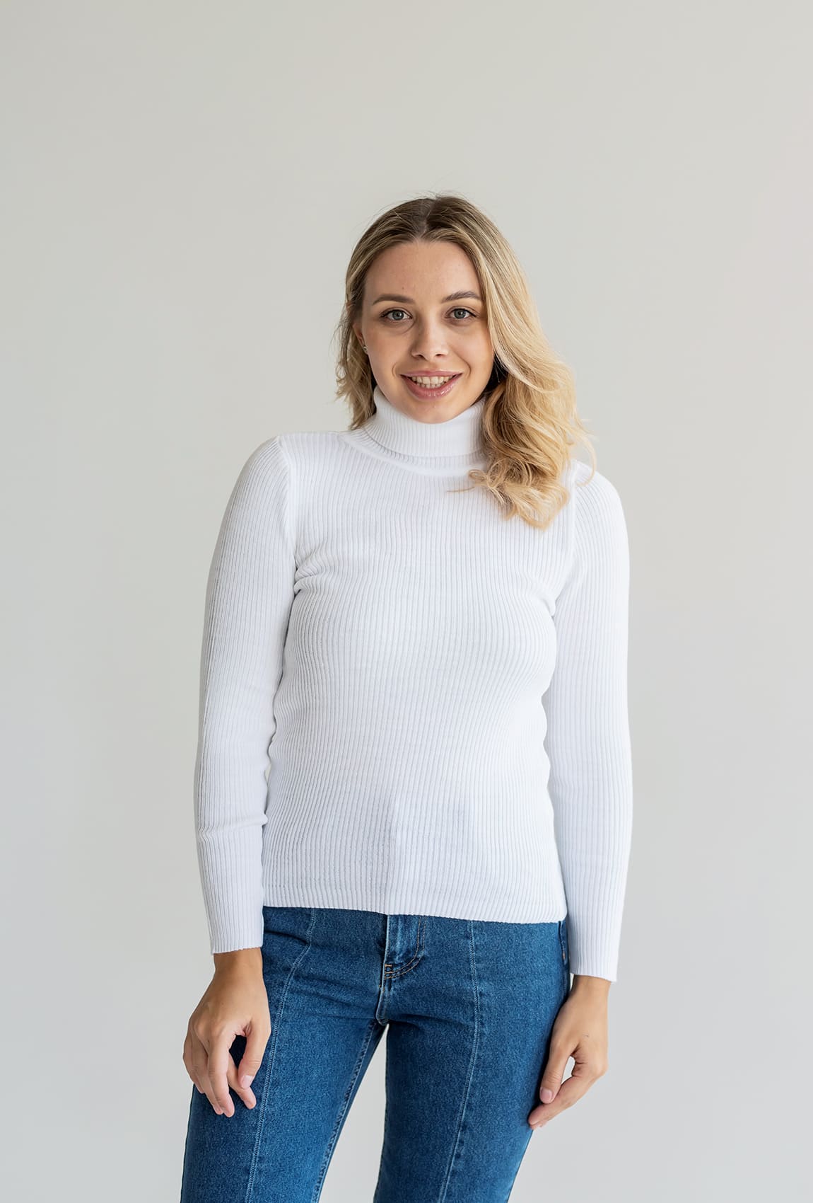 Молочний гольф в рубчик —  701672. Maritel