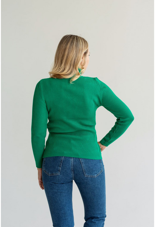 Зелений гольф в рубчик — 602019. Maritel. Зображення 1 Зелений гольф в рубчик — 602019. Maritel. Зображення 1