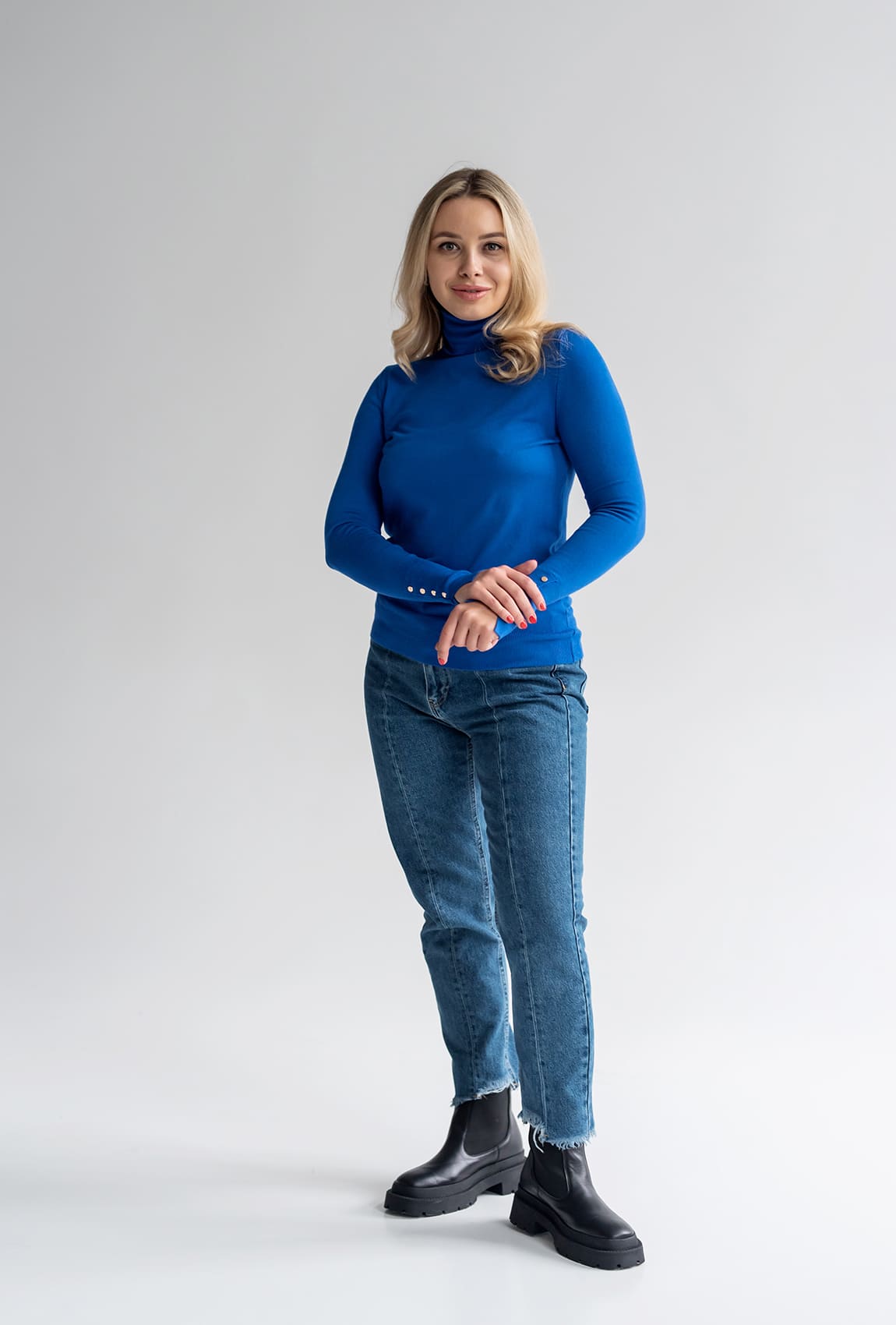 Гольф eлектрик з гудзиками на рукавах —  714314. Maritel