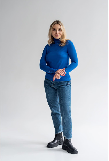 Гольф eлектрик з гудзиками на рукавах. Maritel. Зображення 5