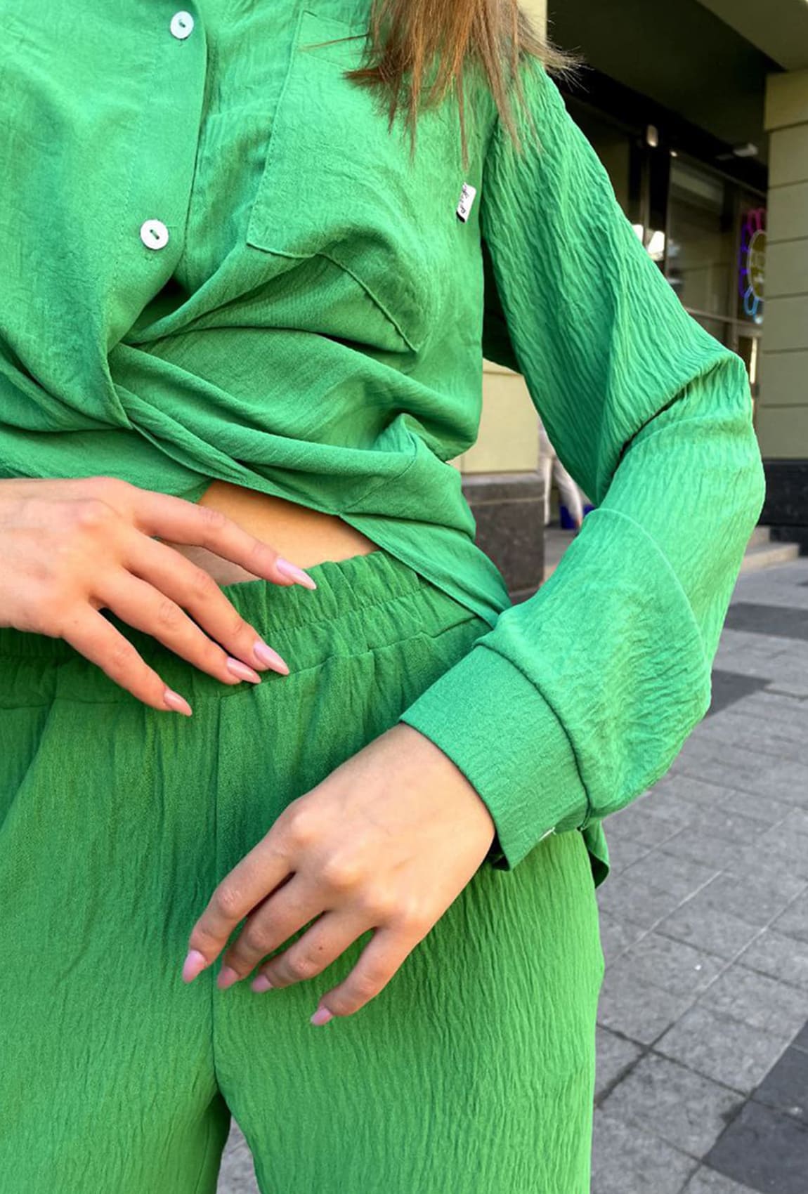 Зелені шорти жатка — 784989. Maritel. Зображення 1 Зелені шорти жатка — 784989. Maritel. Зображення 1