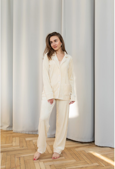 Ванильный костюм кант на пуговицах. Maritel. Изображенние 7