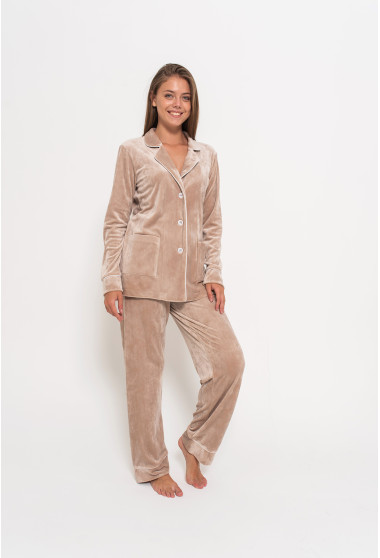 Бежевий костюм кант на ґудзиках. Maritel. Зображення 7