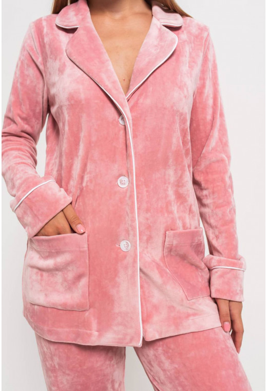 Рожевий костюм кант на ґудзиках — 935150. Maritel. Зображення 1 Рожевий костюм кант на ґудзиках — 935150. Maritel. Зображення 1