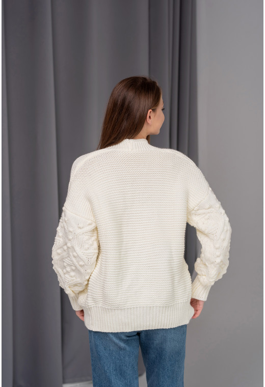 Молочний Кардиган — 422783. Maritel. Зображення 1 Молочний Кардиган — 422783. Maritel. Зображення 1