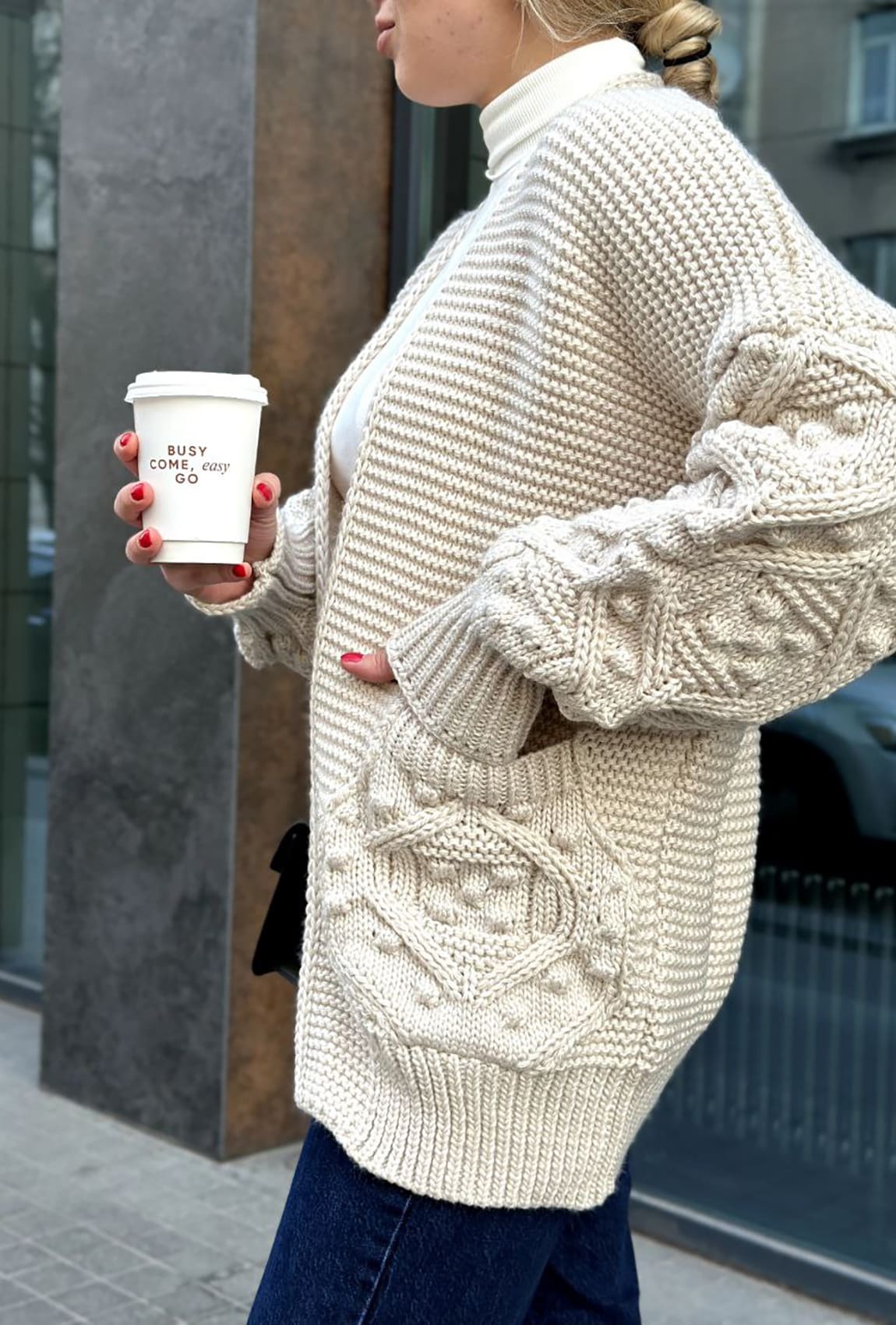 Бежевий кардиган — 253653. Maritel. Зображення 1 Бежевий кардиган — 253653. Maritel. Зображення 1