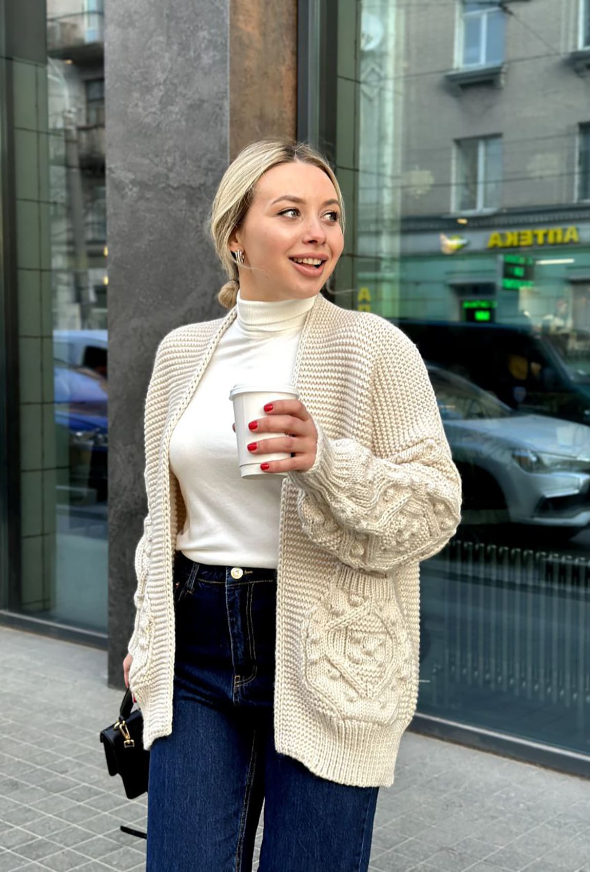 Бежевий кардиган — 253653. Maritel Бежевий кардиган — 253653. Maritel