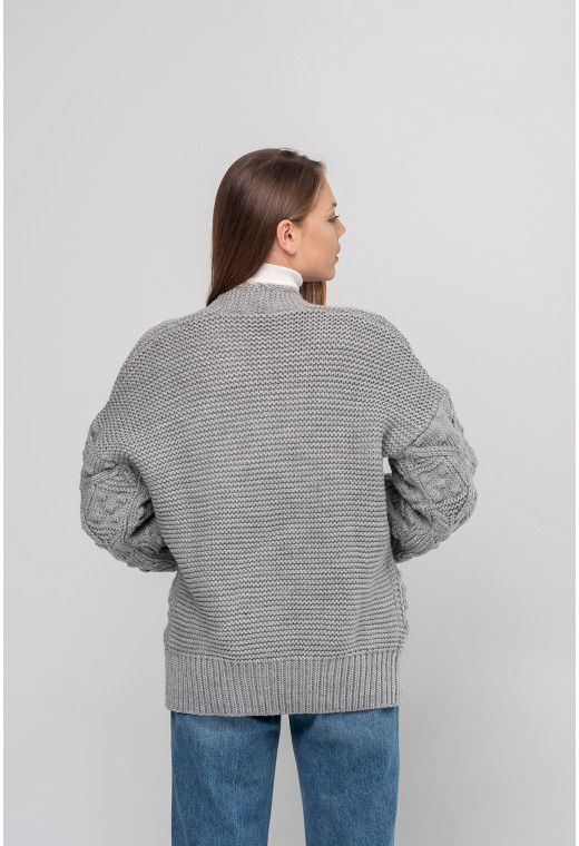 Сірий кардиган — 428618. Maritel. Зображення 2 Сірий кардиган — 428618. Maritel. Зображення 2