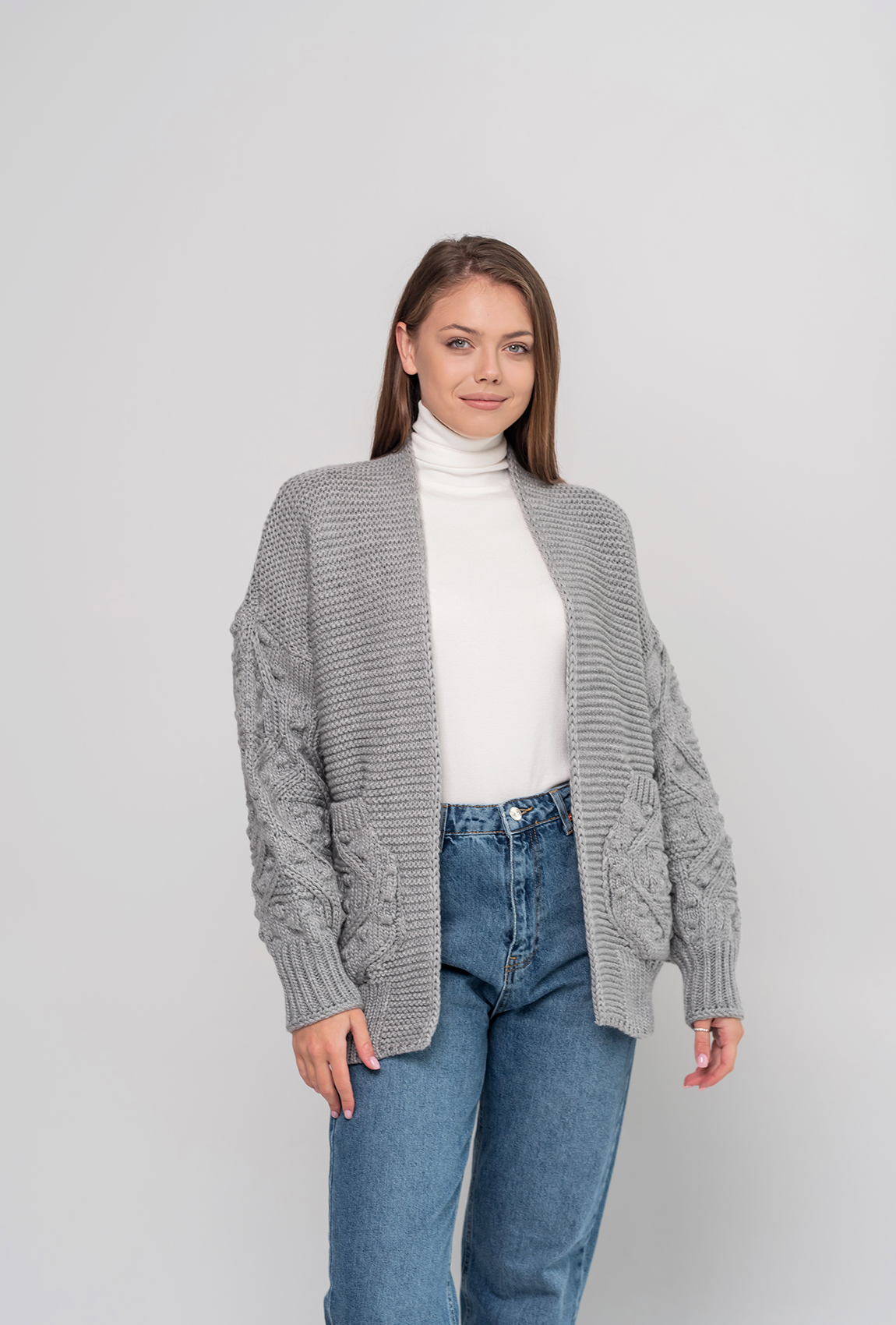 Сірий кардиган — 428618. Maritel Сірий кардиган — 428618. Maritel