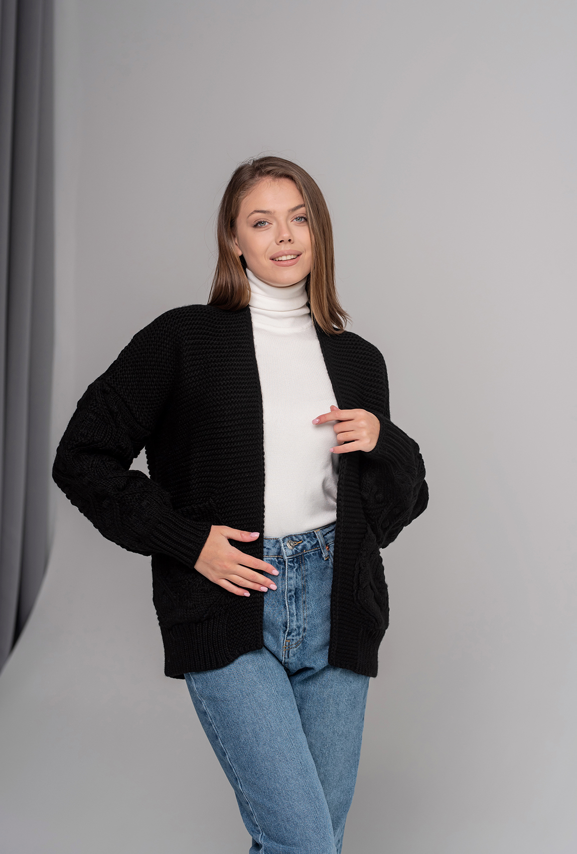 Чорний кардиган — 119484. Maritel Чорний кардиган — 119484. Maritel