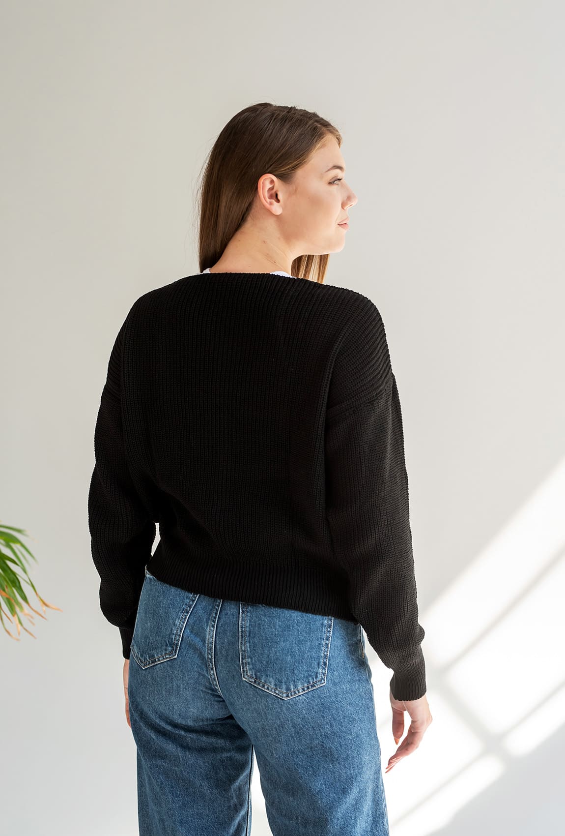 Чорний кардиган вкорочений — 861501. Maritel. Зображення 2 Чорний кардиган вкорочений — 861501. Maritel. Зображення 2