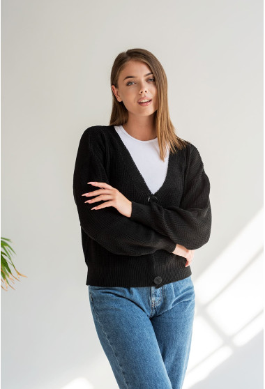 Чорний кардиган вкорочений . Maritel. Зображення 9