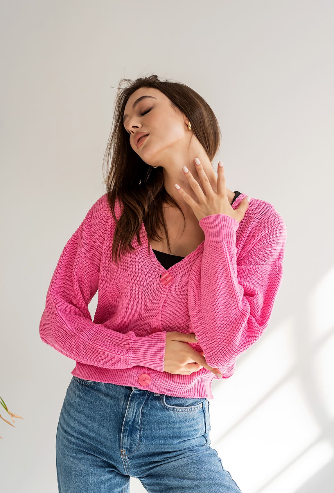 Рожевий кардиган вкорочений  —  304999. Maritel. Зображення 2