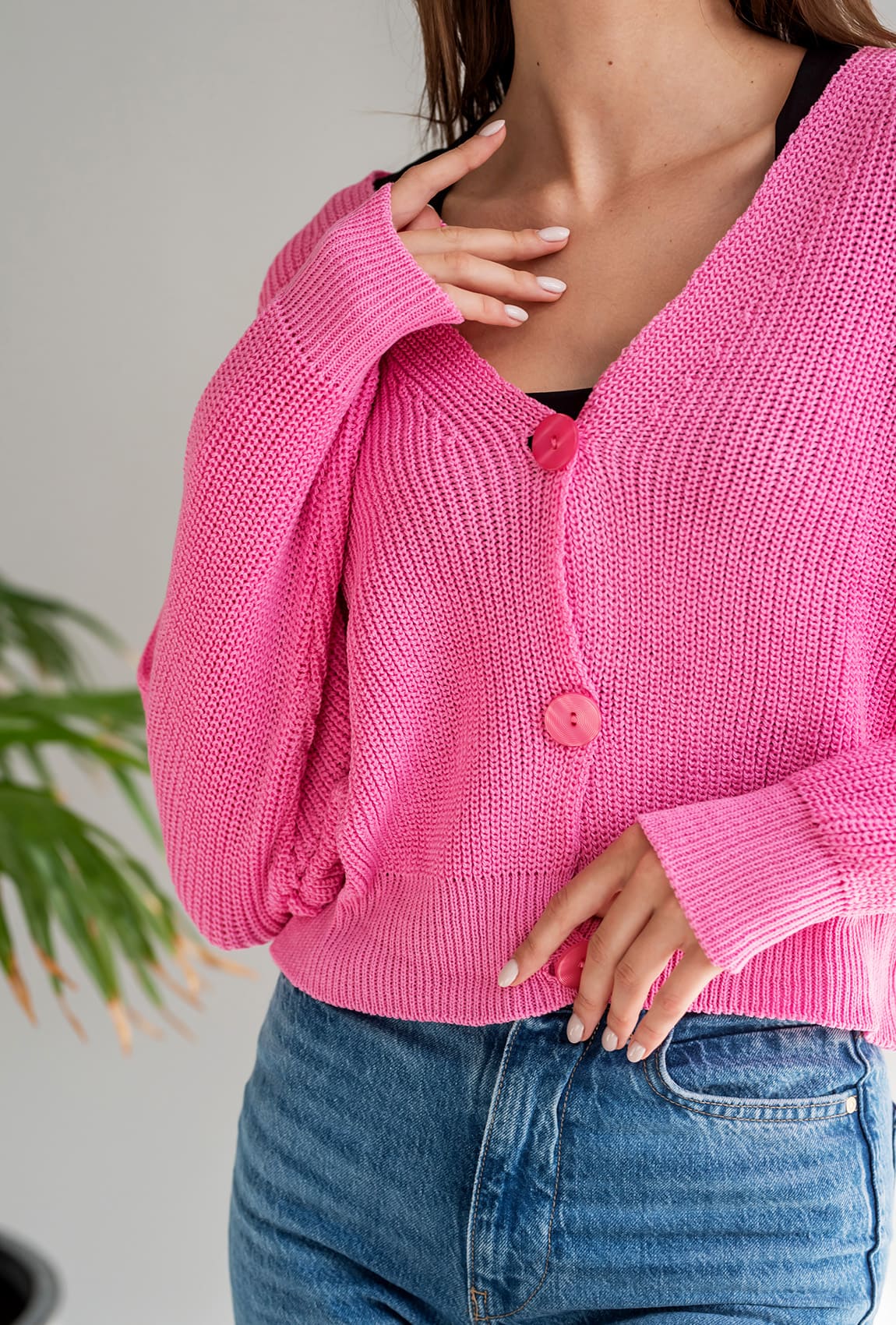 Рожевий кардиган вкорочений  —  304999. Maritel. Зображення 1