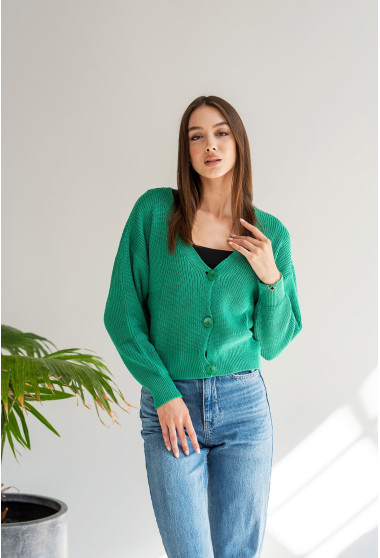 Зелений кардиган вкорочений . Maritel. Зображення 7