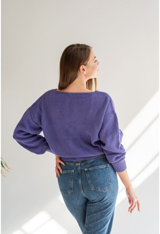 Фіолетовий кардиган вкорочений — 213679. Maritel. Зображення 2 Фіолетовий кардиган вкорочений — 213679. Maritel. Зображення 2