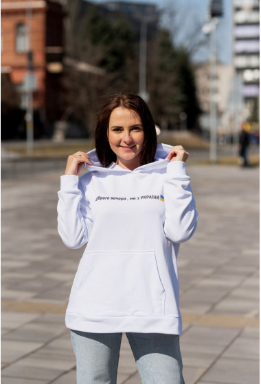 Білий худі. Maritel. Зображення 4