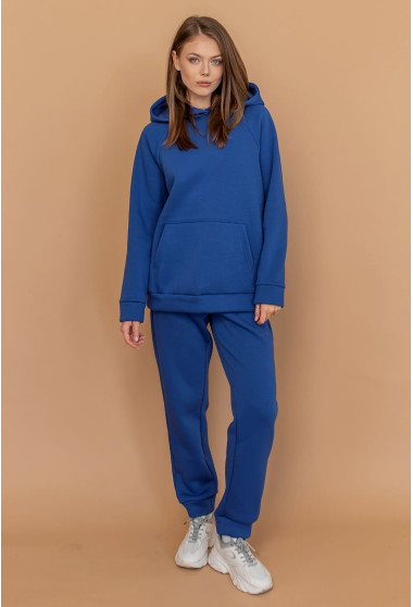 Костюм худи футер с довязом электрик. Maritel. Изображенние 5