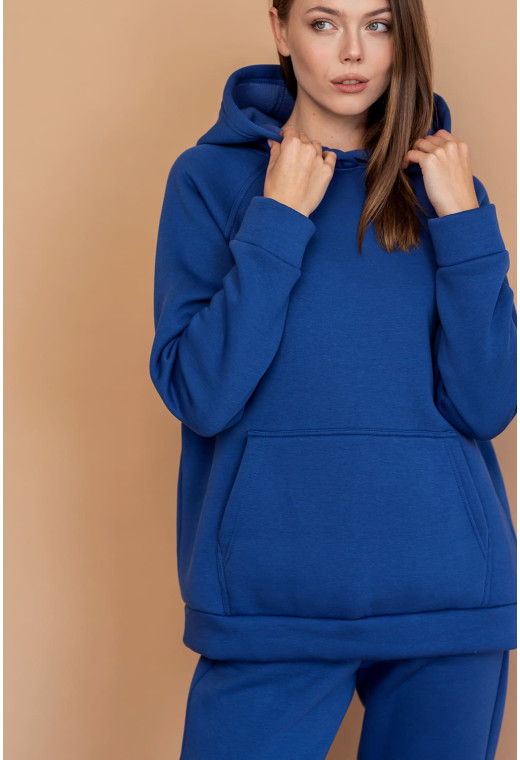 Костюм худи футер с довязом электрик — 557450. Maritel. Изображенние 2 Костюм худи футер с довязом электрик — 557450. Maritel. Изображенние 2