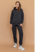 Графитовый костюм худи футер с довязью — 395203. Maritel Графитовый костюм худи футер с довязью — 395203. Maritel