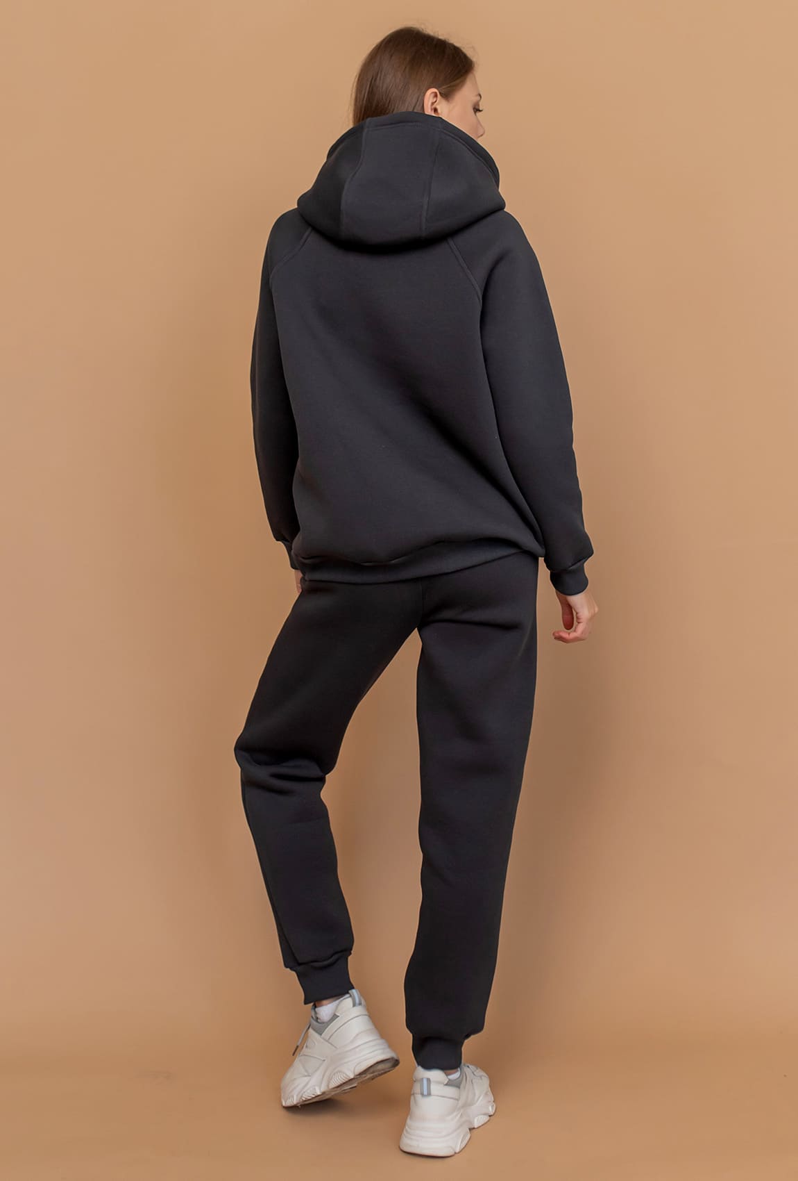 Графітовий костюм худі футер з довязом  —  395203. Maritel. Зображення 2 Графітовий костюм худі футер з довязом  —  395203. Maritel. Зображення 2