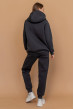Графитовый костюм худи футер с довязью — 395203. Maritel. Изображенние 2 Графитовый костюм худи футер с довязью — 395203. Maritel. Изображенние 2