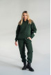 Изумрудный костюм худи футер с довязом — 142739. Maritel Изумрудный костюм худи футер с довязом — 142739. Maritel