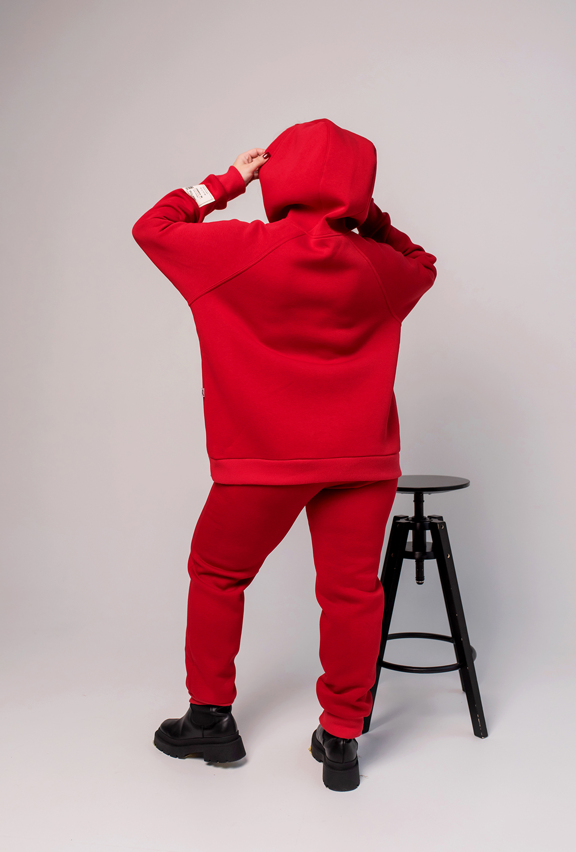 Червоний худі футер з довязом   —  214214. Maritel. Зображення 3 Червоний худі футер з довязом   —  214214. Maritel. Зображення 3