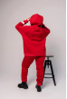 Красный худи футер с довязом — 214214. Maritel. Изображенние 3 Красный худи футер с довязом — 214214. Maritel. Изображенние 3