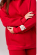 Красный худи футер с довязом — 214214. Maritel. Изображенние 4 Красный худи футер с довязом — 214214. Maritel. Изображенние 4