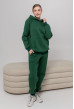 Смарагдовий костюм худі футер з довязом закритий капюшон — 200650. Maritel Смарагдовий костюм худі футер з довязом закритий капюшон — 200650. Maritel