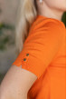 Помаранчева в`язана футболка — 119939. Maritel. Зображення 2 Помаранчева в`язана футболка — 119939. Maritel. Зображення 2