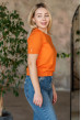 Помаранчева в`язана футболка — 119939. Maritel. Зображення 1 Помаранчева в`язана футболка — 119939. Maritel. Зображення 1