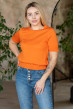 Помаранчева в`язана футболка — 119939. Maritel Помаранчева в`язана футболка — 119939. Maritel