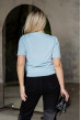 Блакитна футболка в`язка — 236930. Maritel. Зображення 1 Блакитна футболка в`язка — 236930. Maritel. Зображення 1