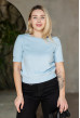 Блакитна футболка в`язка — 236930. Maritel Блакитна футболка в`язка — 236930. Maritel