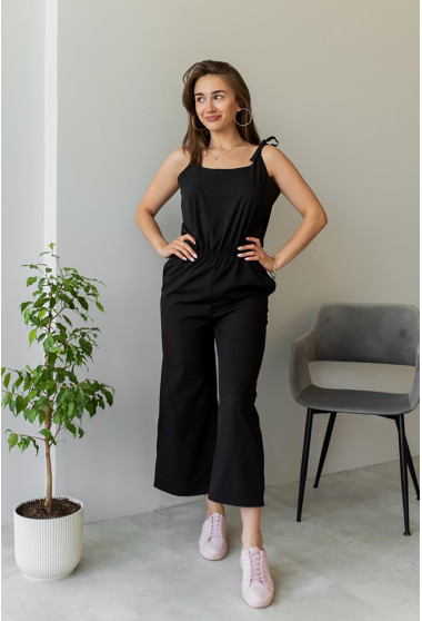 Чорний комбінезон з кюлотами. Maritel. Зображення 5