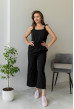 Чорний комбінезон з кюлотами — 220525. Maritel Чорний комбінезон з кюлотами — 220525. Maritel