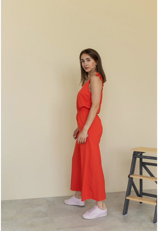 Червоний комбінезон з кюлотами — 820259. Maritel. Зображення 1 Червоний комбінезон з кюлотами — 820259. Maritel. Зображення 1