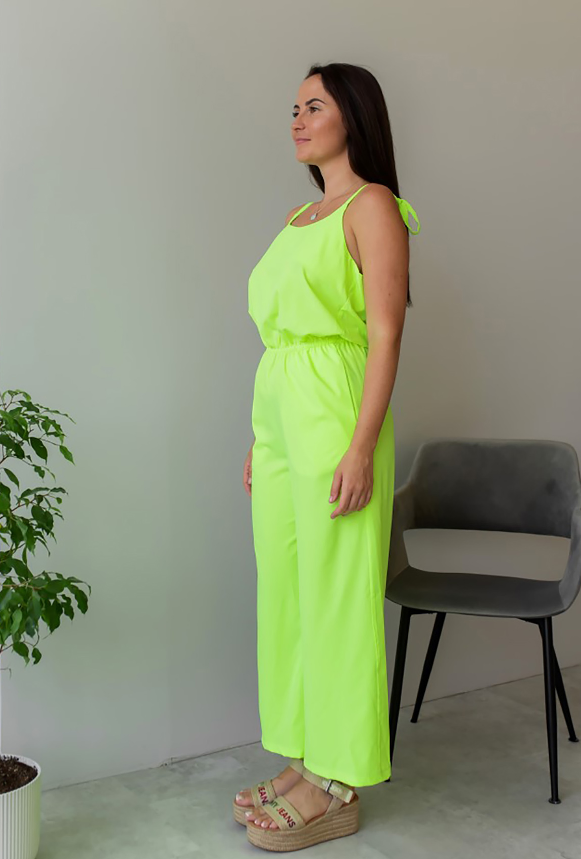 Комбінезон з кюлотами лайм —  144493. Maritel. Зображення 2