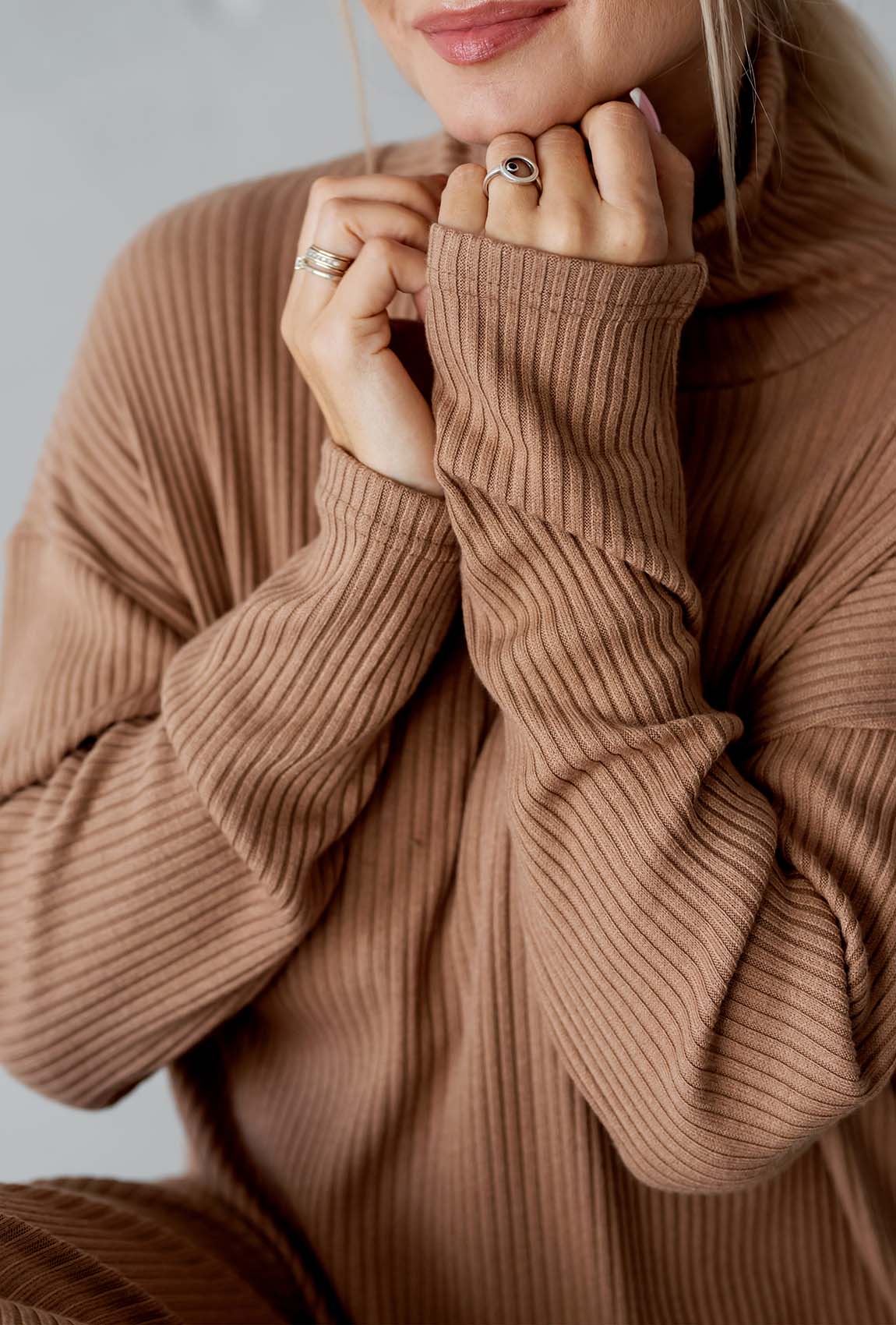 Бежевый костюм рубчик — 198010. Maritel. Изображенние 3 Бежевый костюм рубчик — 198010. Maritel. Изображенние 3