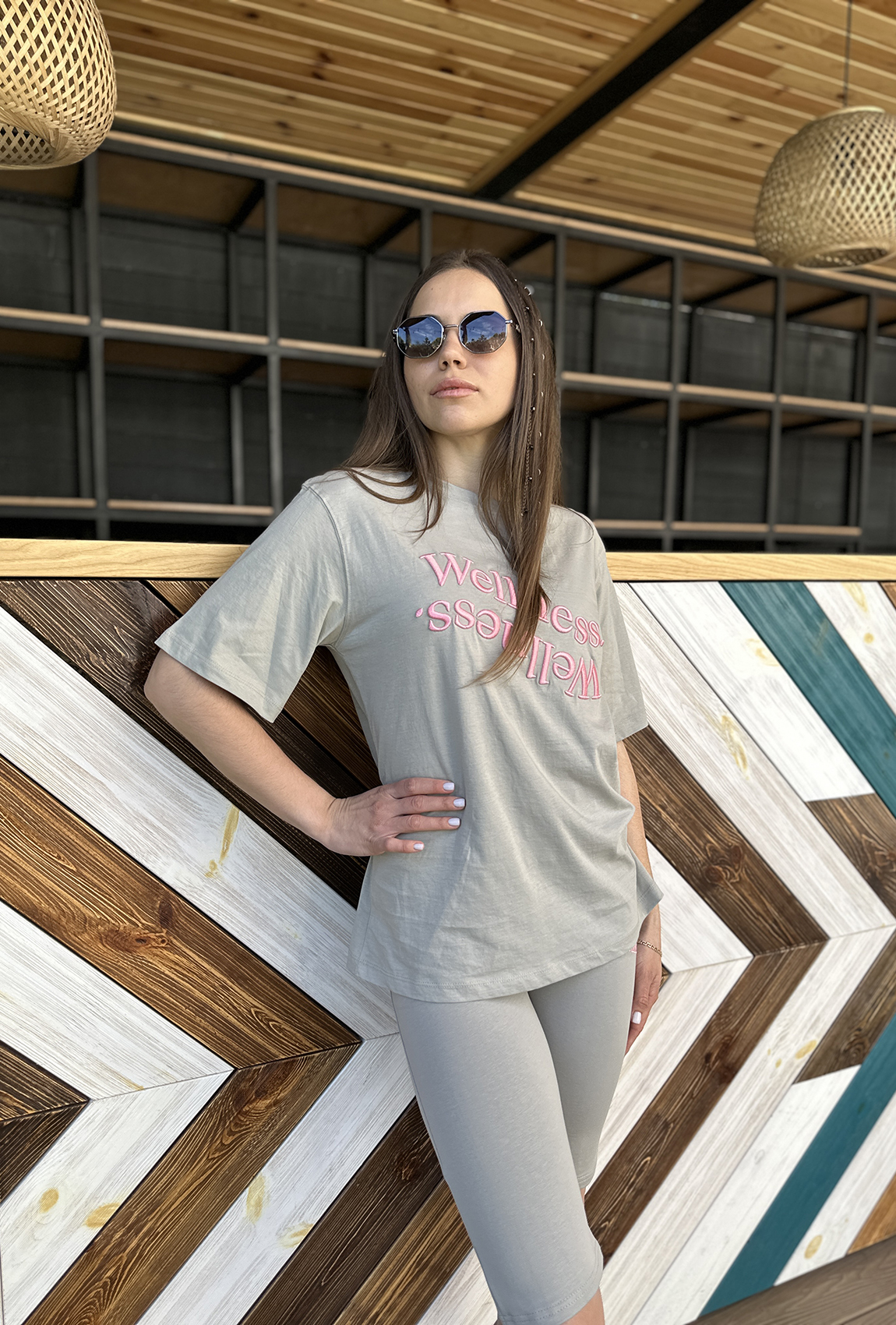 Серый костюм с велосипедками Wellness  —  105086. Maritel. Изображенние 2 Серый костюм с велосипедками Wellness  —  105086. Maritel. Изображенние 2