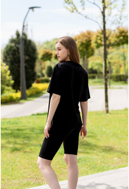 Чорний костюм з велосипедками Wellness — 506565. Maritel. Зображення 5 Чорний костюм з велосипедками Wellness — 506565. Maritel. Зображення 5