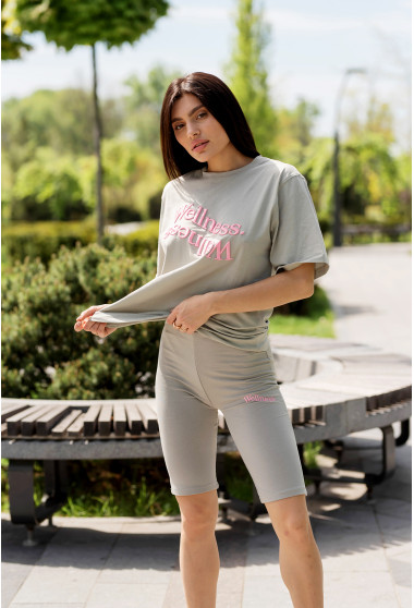 Серый костюм с велосипедками Wellness . Maritel. Изображенние 6