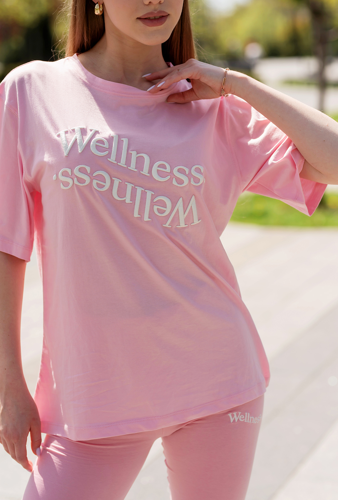 Розовый костюм с велосипедками Wellness  —  890255. Maritel. Изображенние 1 Розовый костюм с велосипедками Wellness  —  890255. Maritel. Изображенние 1
